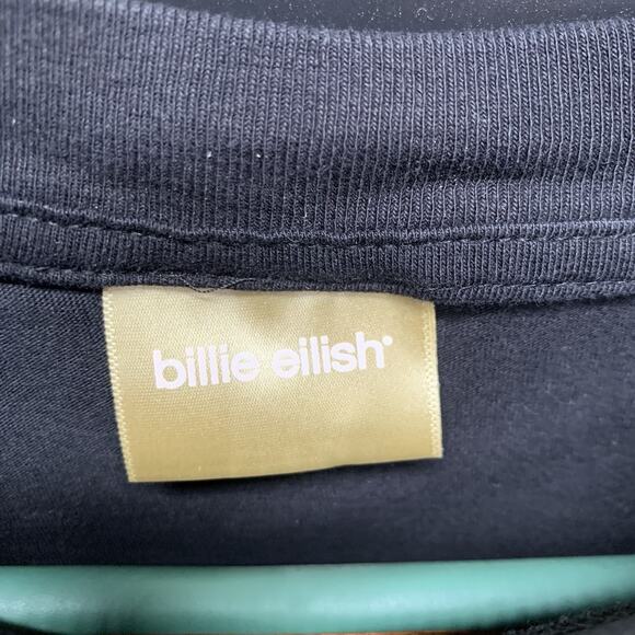Billie Eilish Black Graphic T-Shirt Anime Relaxed Boyfriend Tee Size Medium. C9 - Picture 4 of 8